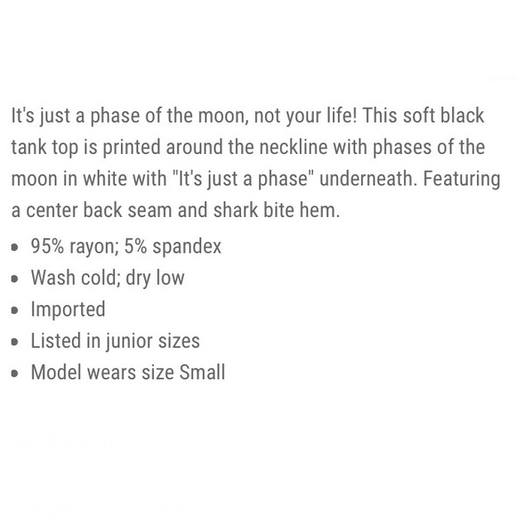 HOT TOPIC It’s Just a (Moon) Phase TUNIC TANK TOP! - Picture 8 of 8